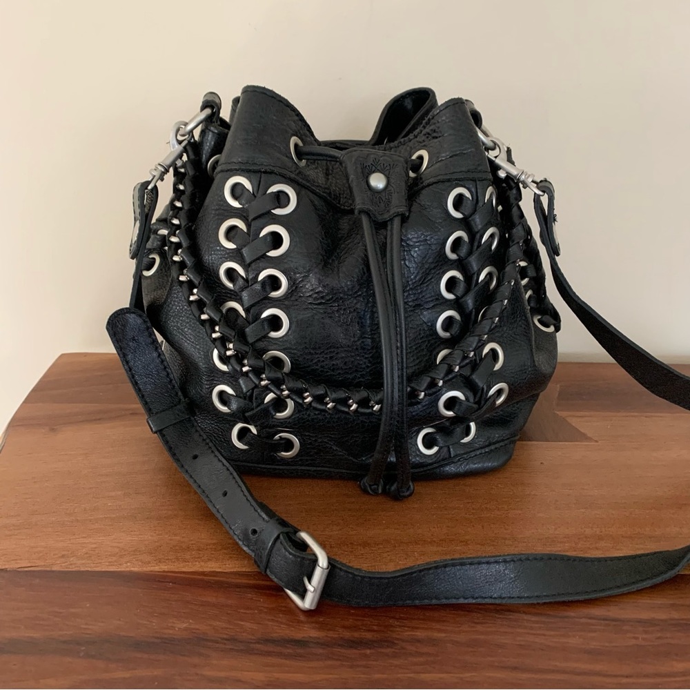 Patricia Nash Martina Black Bucket Bag